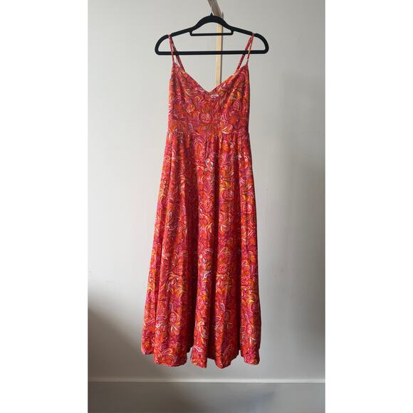 Jason Wu Dresses & Skirts - Jason Wu Red Linen Blend Floral Dress with Pockets Size XS NWT